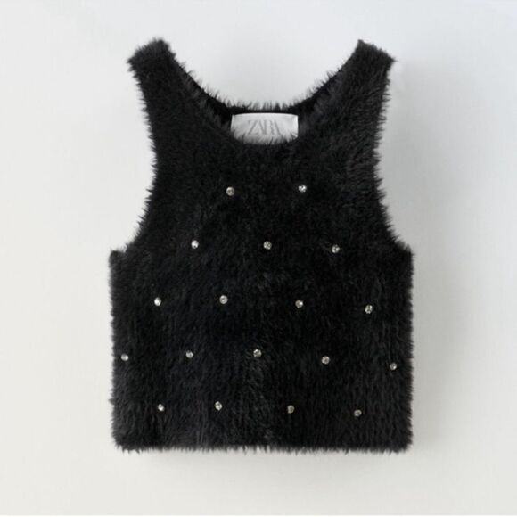 Zara Kids Girls Blue & Silver Pants Set(Size 13-14) - Picture 2 of 13